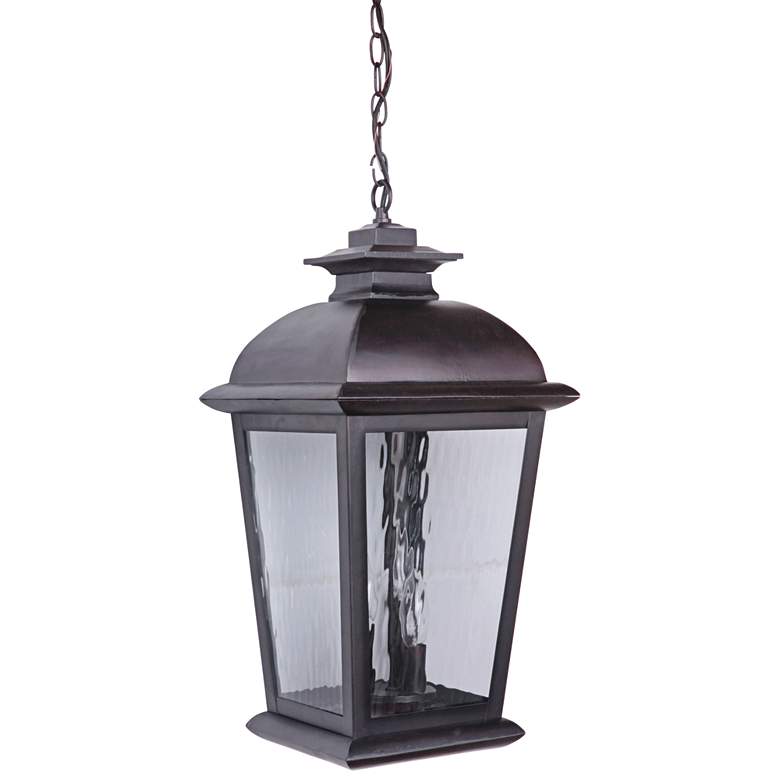 Image 1 Craftmade Branbury 22"H Oiled Bronze Outdoor Hanging Light