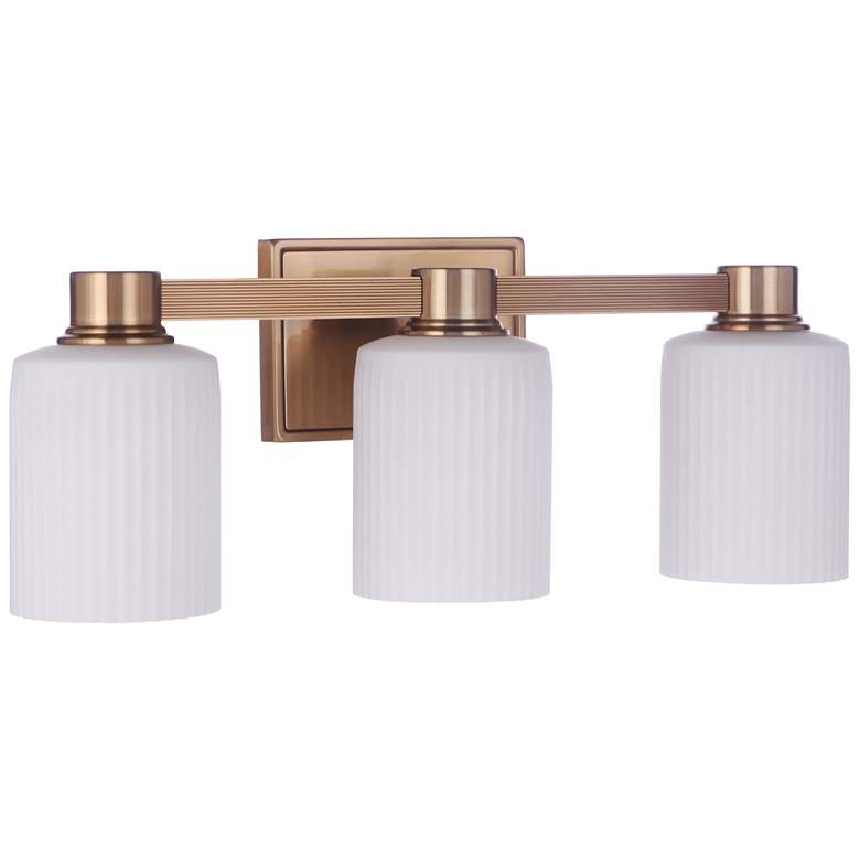 Image 1 Craftmade Bretton 3 Light Vanity in Satin Brass