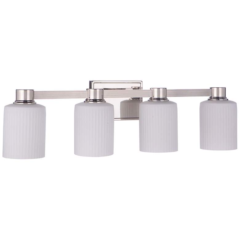 Image 1 Craftmade Bretton 4 Light Vanity in Polished Nickel