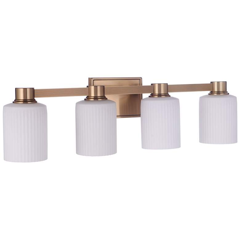 Image 1 Craftmade Bretton 4 Light Vanity in Satin Brass