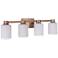 Craftmade Bretton 4 Light Vanity in Satin Brass