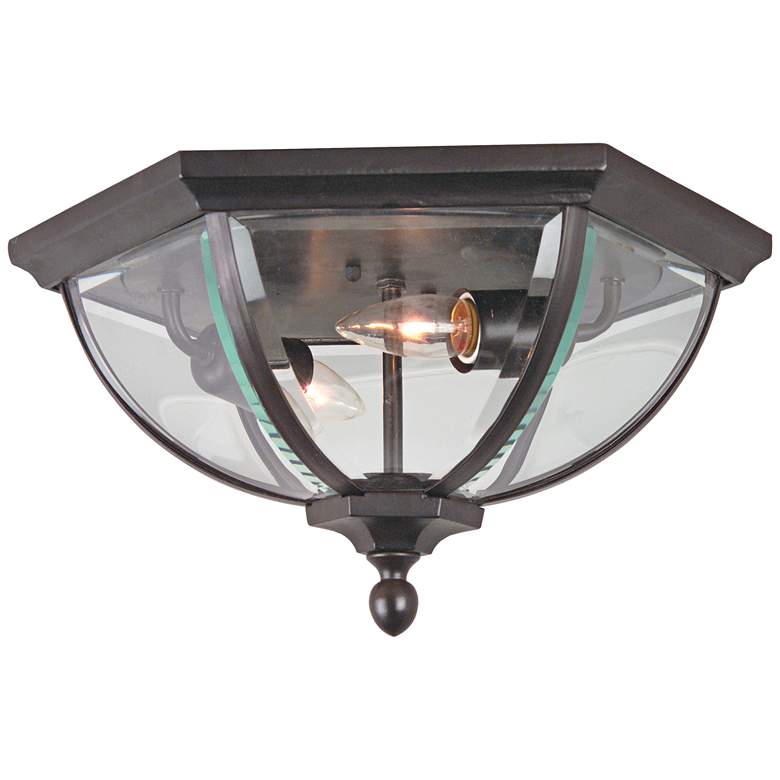 Image 1 Craftmade Britannia 15" Wide Oil Bronze Outdoor Ceiling Light