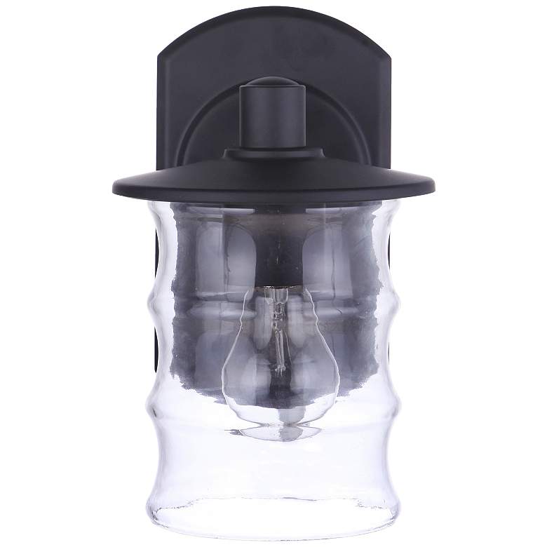 Image 2 Craftmade Canon 10" High Glass and Midnight Black Outdoor Wall Light more views