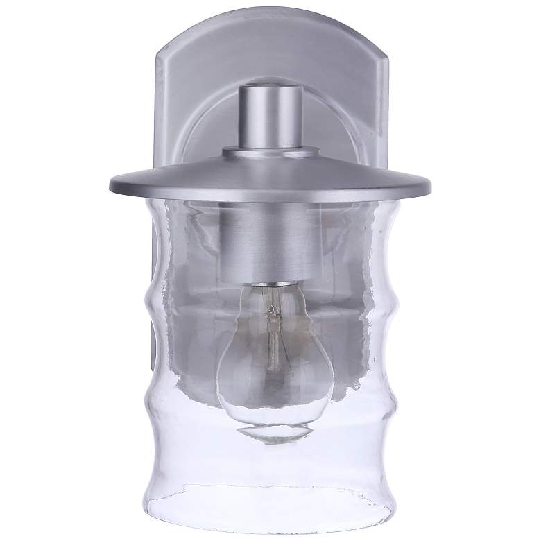 Image 2 Craftmade Canon 10" High Satin Aluminum Outdoor Wall Light more views