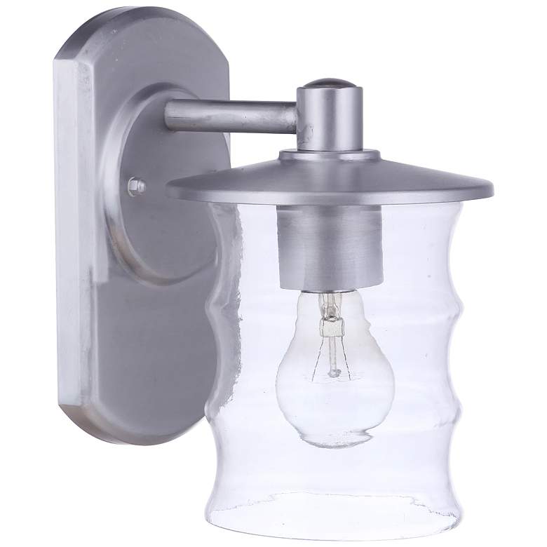 Image 3 Craftmade Canon 10" High Satin Aluminum Outdoor Wall Light more views