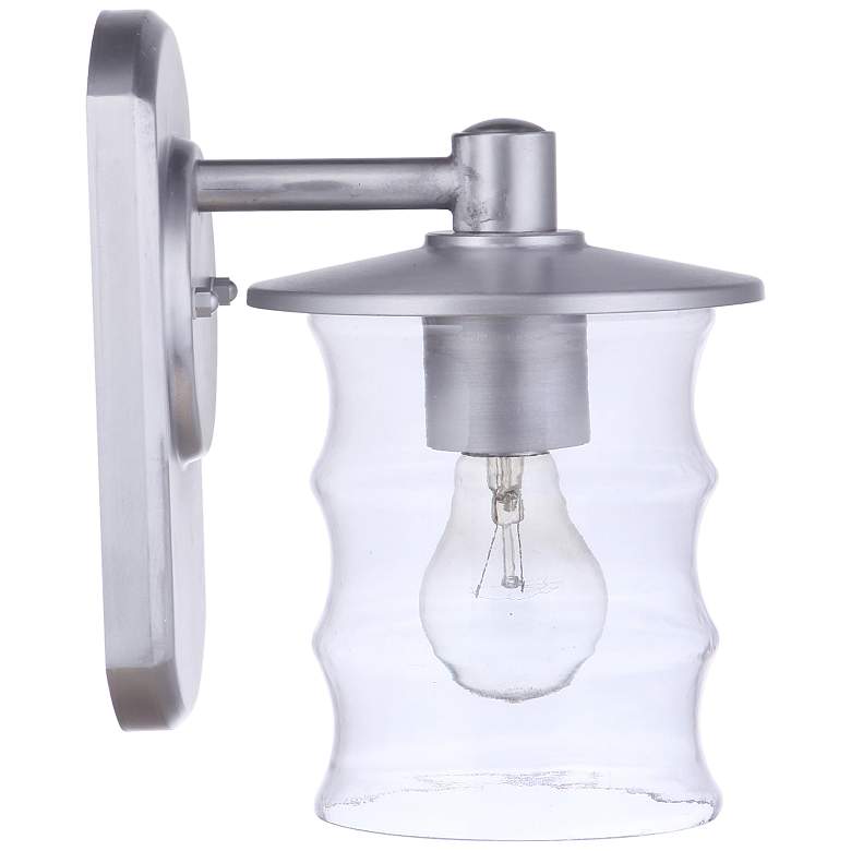 Image 4 Craftmade Canon 10" High Satin Aluminum Outdoor Wall Light more views