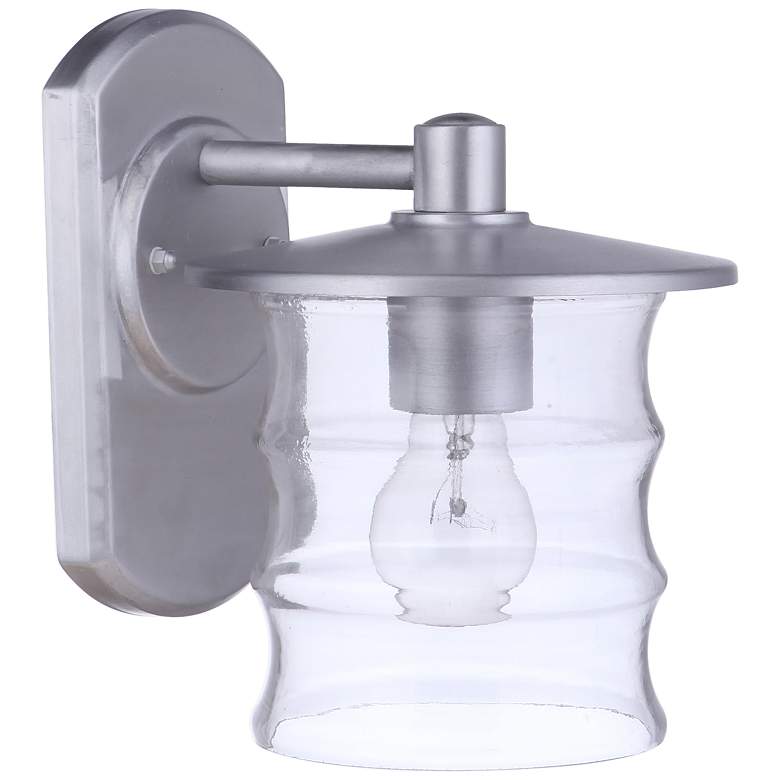 Image 3 Craftmade Canon 10"H Satin Aluminum Metal Outdoor Wall Light more views