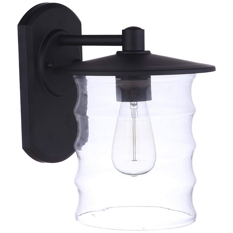 Image 1 Craftmade Canon 12 1/4" High Midnight Outdoor Wall Light
