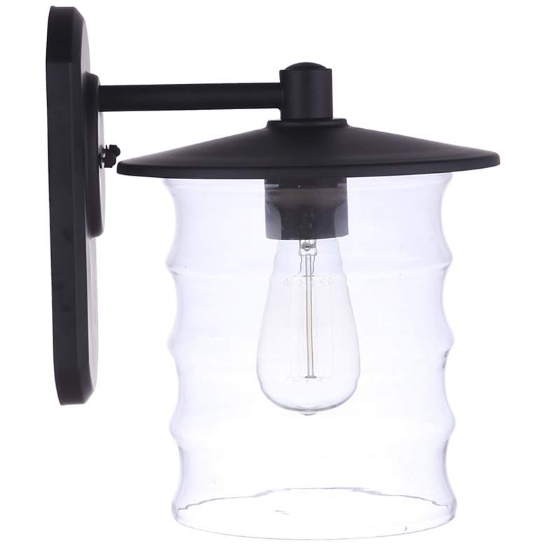 Image 2 Craftmade Canon 12 1/4" High Midnight Outdoor Wall Light more views