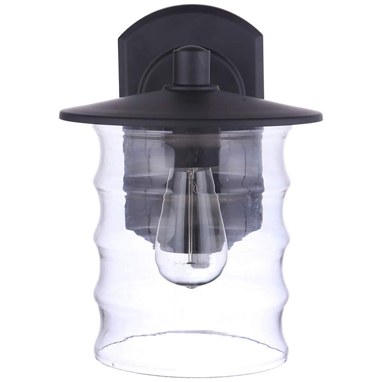 Image 3 Craftmade Canon 12 1/4" High Midnight Outdoor Wall Light more views