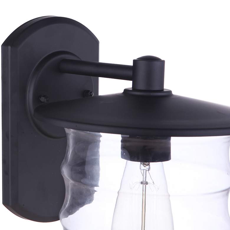Image 4 Craftmade Canon 12 1/4" High Midnight Outdoor Wall Light more views