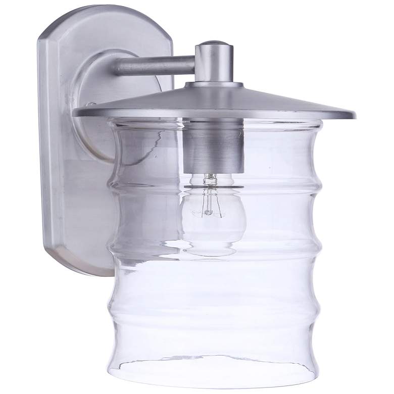 Image 1 Craftmade Canon 12 1/4"H Satin Aluminum Outdoor Wall Light