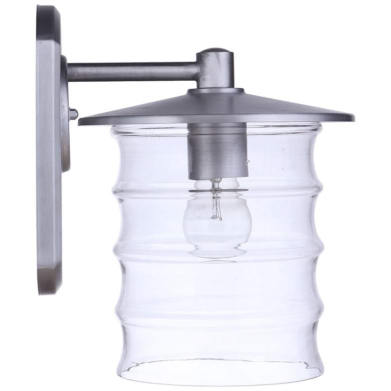 Image 2 Craftmade Canon 12 1/4"H Satin Aluminum Outdoor Wall Light more views
