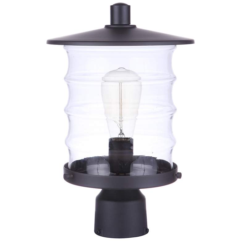 Image 1 Craftmade Canon 14 1/4" High Midnight Outdoor Post Light