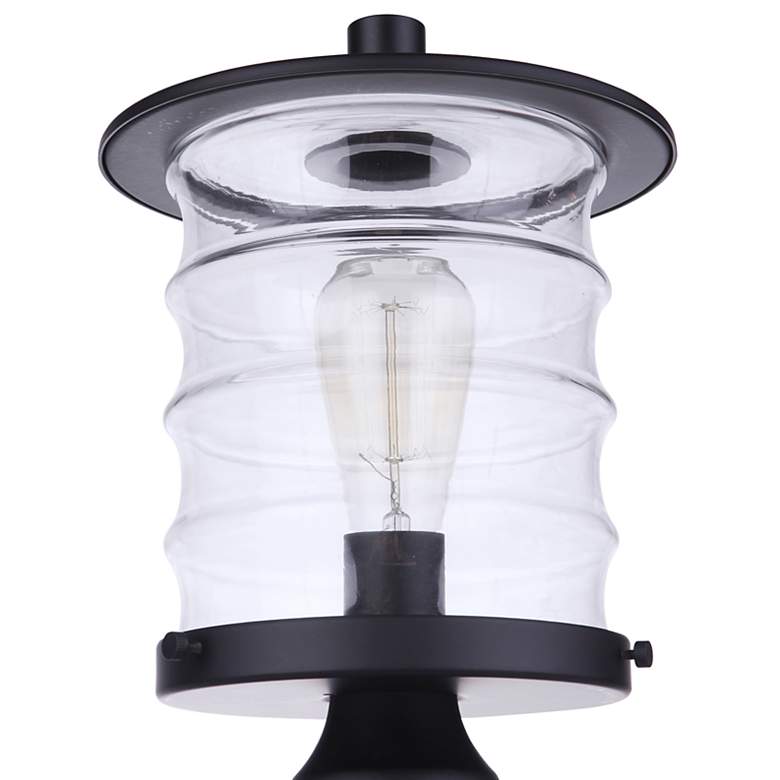 Image 2 Craftmade Canon 14 1/4" High Midnight Outdoor Post Light more views