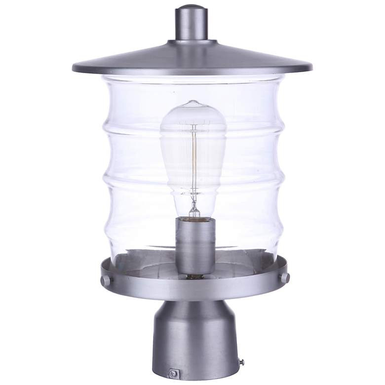 Image 1 Craftmade Canon 14 1/4"H Satin Aluminum Outdoor Post Light