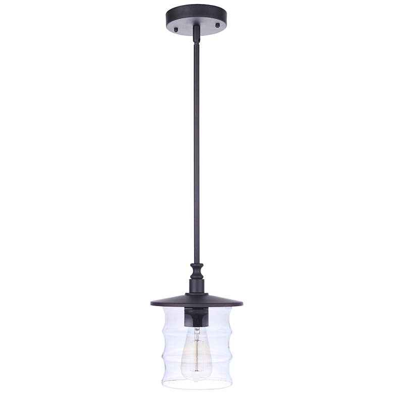Image 3 Craftmade Canon 9 3/4" High Midnight Outdoor Hanging Light more views