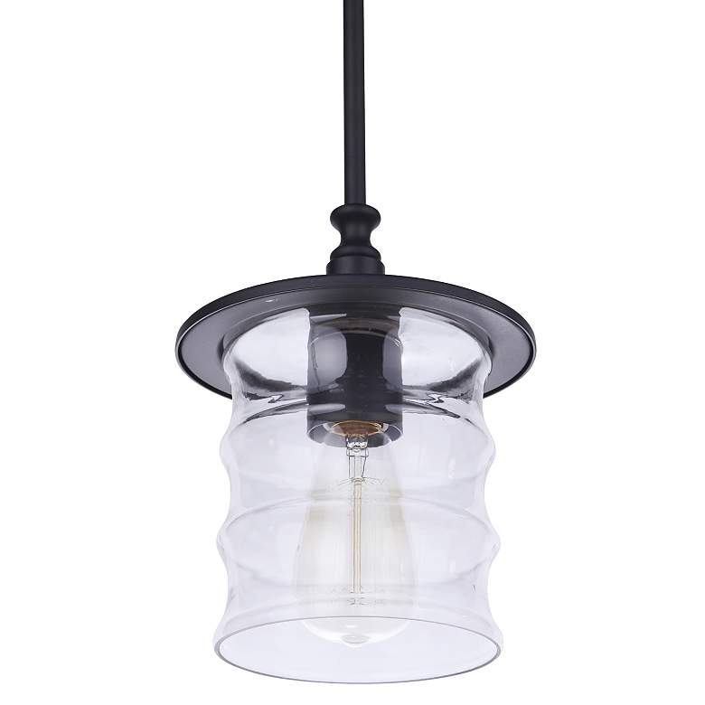 Image 4 Craftmade Canon 9 3/4" High Midnight Outdoor Hanging Light more views