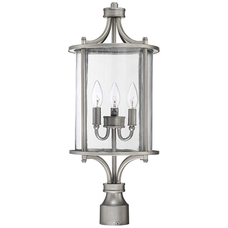Image 1 Craftmade Carlton 24" High Chromite Outdoor Post Light