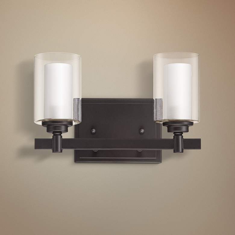 Image 1 Craftmade Celeste 7" High Espresso 2-Light Wall Sconce