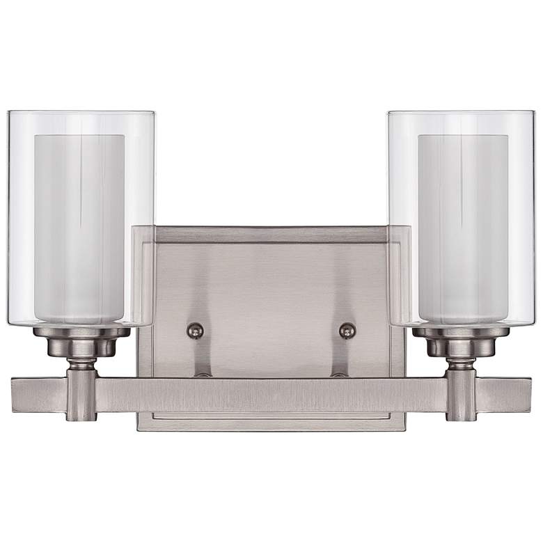 Image 1 Craftmade Celeste 7 inchH Polished Nickel 2-Light Wall Sconce