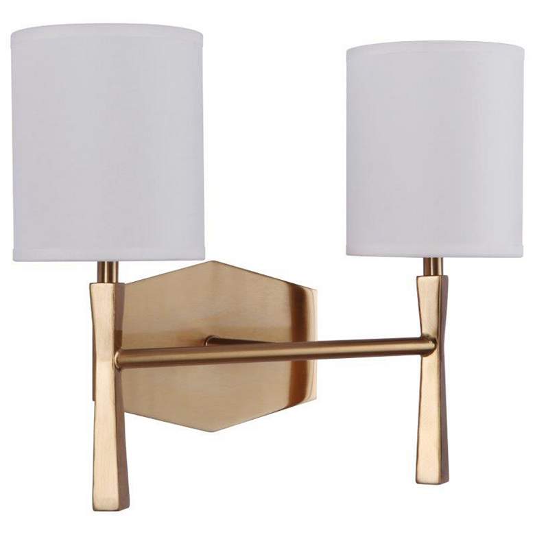 Image 1 Craftmade Chatham 2 Light Vanity in Satin Brass
