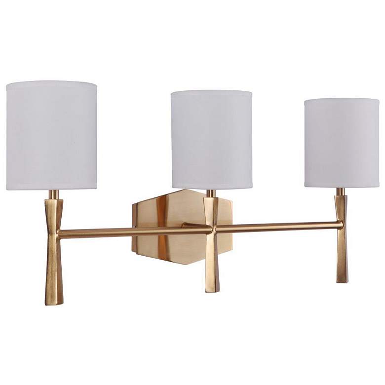 Image 1 Craftmade Chatham 3 Light Vanity in Satin Brass