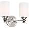 Craftmade Dardyn 13 1/4" High Brushed Nickel 2-Light Wall Sconce
