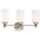 Craftmade Dardyn 21 1/2" Brushed Polished Nickel 3-Light Bath Light