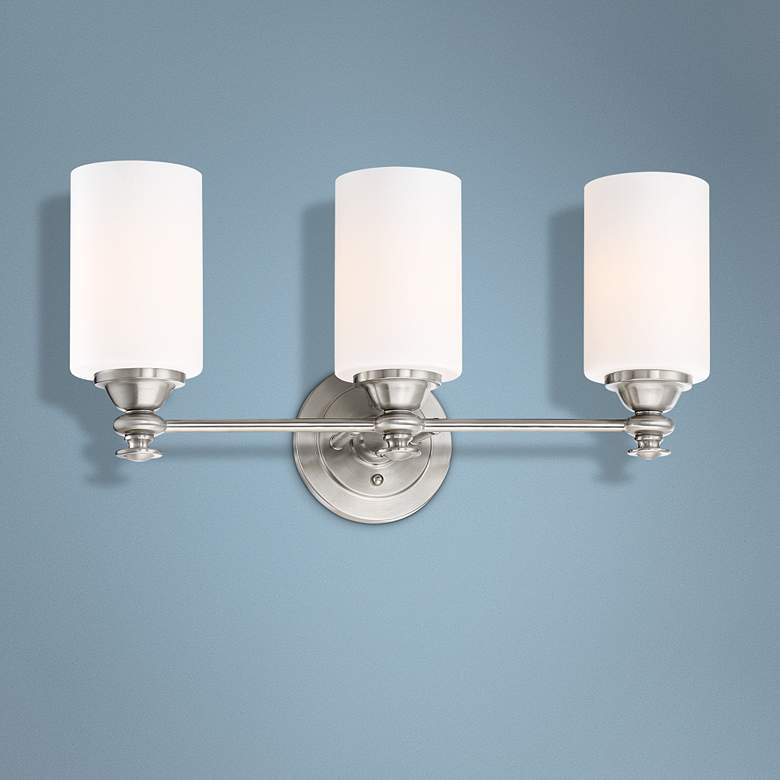 Image 1 Craftmade Dardyn 21 1/2" Brushed Polished Nickel 3-Light Bath Light
