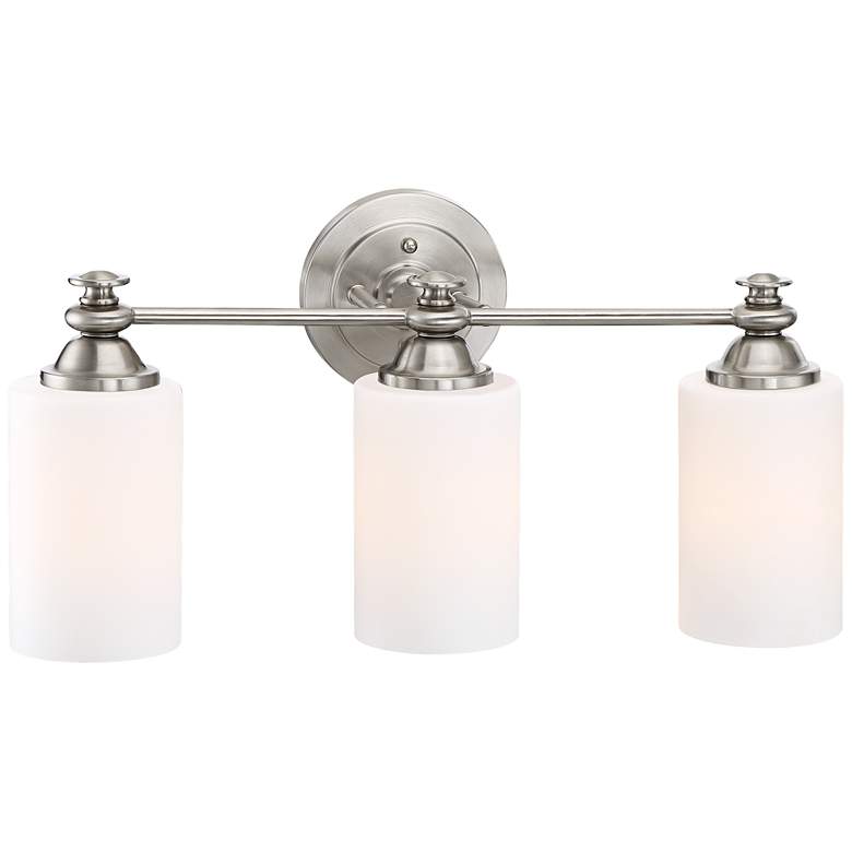 Image 4 Craftmade Dardyn 21 1/2" Brushed Polished Nickel 3-Light Bath Light more views