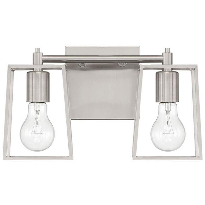 Image 1 Craftmade Dunn 2 Light Vanity in Brushed Polished Nickel