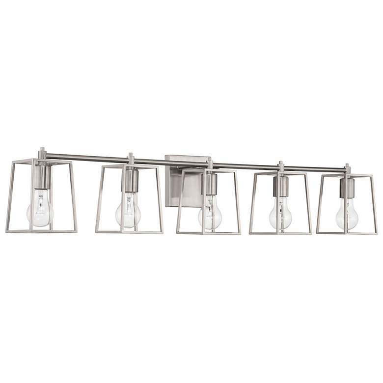 Image 1 Craftmade Dunn 5 Light Vanity in Brushed Polished Nickel
