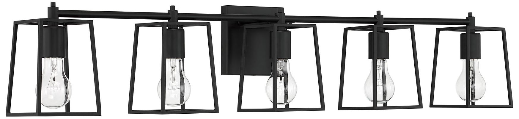 Craftmade Dunn 5 Light Vanity in Flat Black