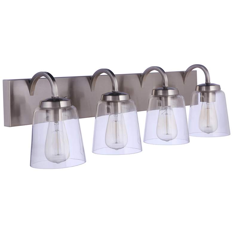 Image 1 Craftmade Elsa 4 Light Vanity in Brushed Polished Nickel