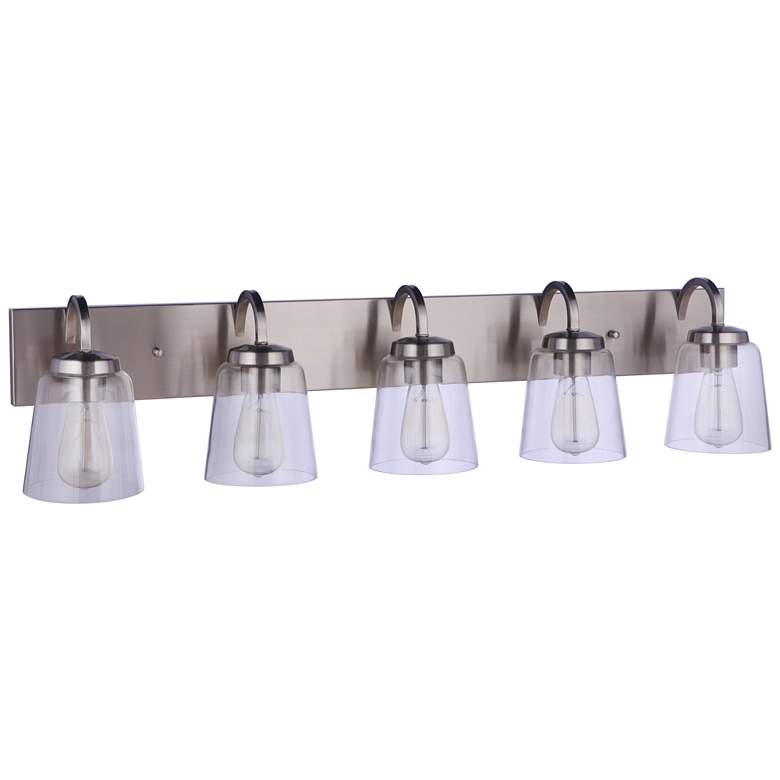 Image 1 Craftmade Elsa 5 Light Vanity in Polished Nickel