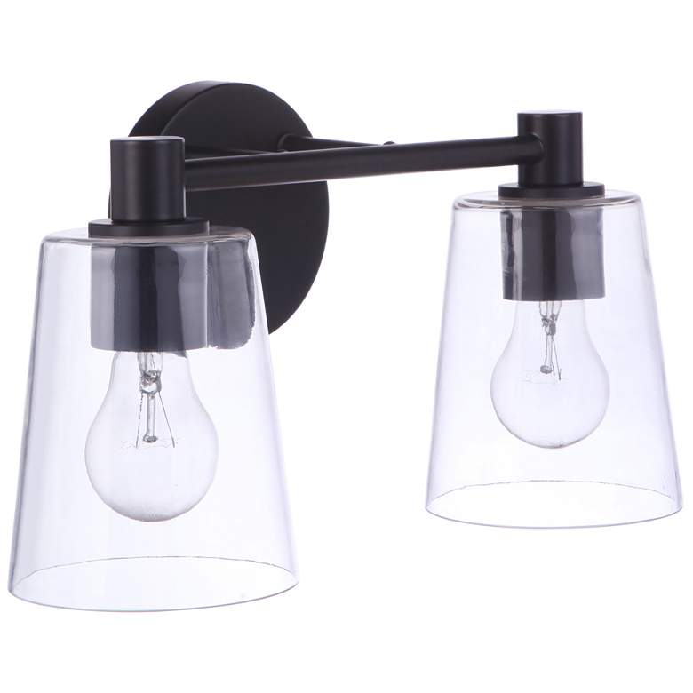 Image 1 Craftmade Emilio 2 Light Vanity in Flat Black