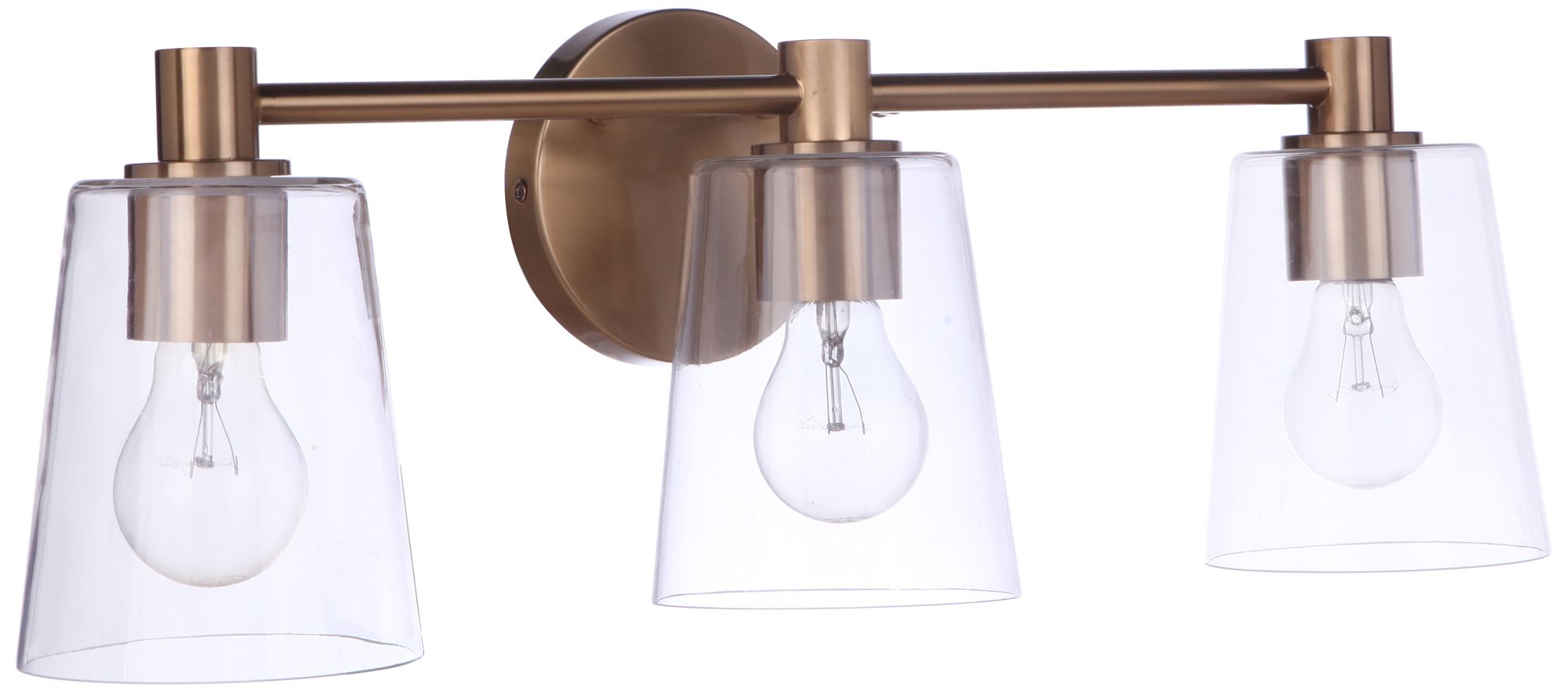 Craftmade Emilio 3 Light Vanity in Satin Brass
