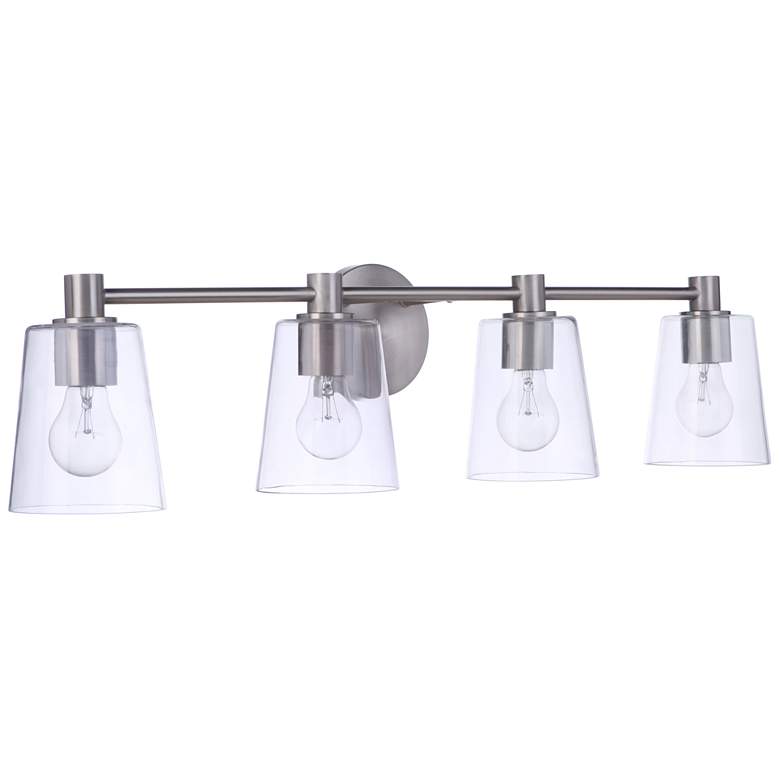 Image 1 Craftmade Emilio 4 Light Vanity in Brushed Polished Nickel