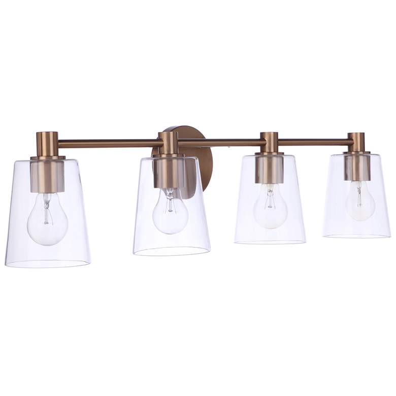 Image 1 Craftmade Emilio 4 Light Vanity in Satin Brass