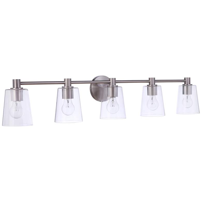 Image 1 Craftmade Emilio 5 Light Vanity in Brushed Polished Nickel