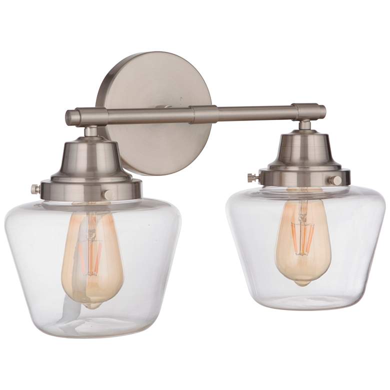 Image 1 Craftmade Essex 2 Light Vanity in Brushed Polished Nickel