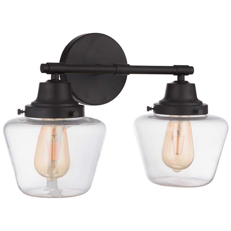 Image 1 Craftmade Essex 2 Light Vanity in Flat Black