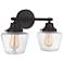 Craftmade Essex 2 Light Vanity in Flat Black