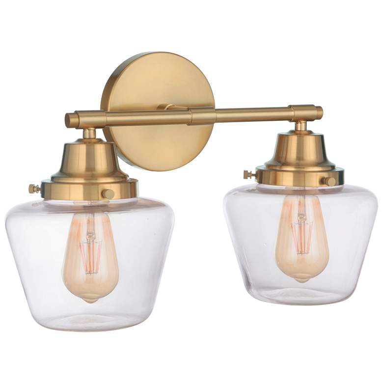 Image 1 Craftmade Essex 2 Light Vanity in Satin Brass
