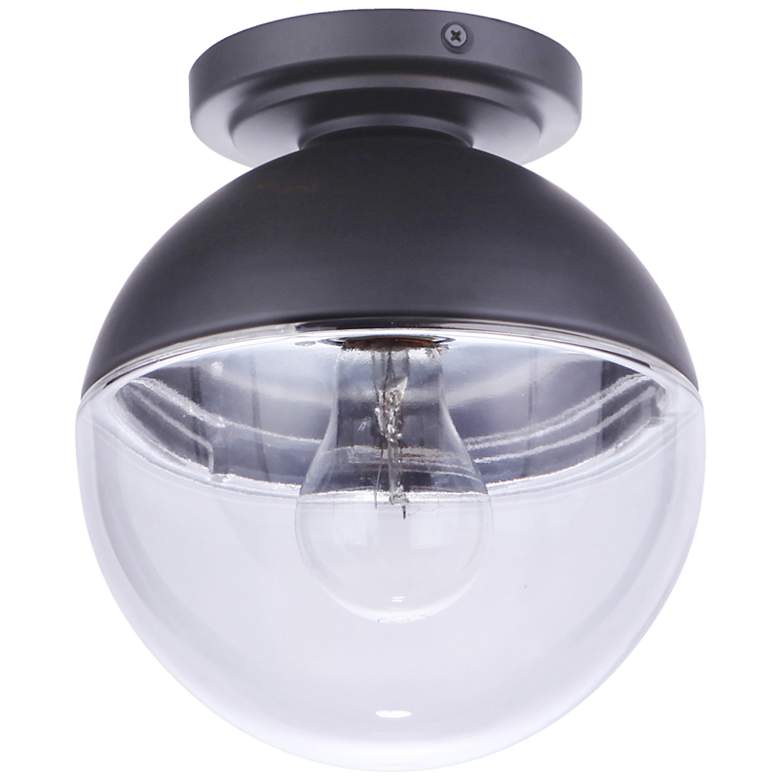 Image 3 Craftmade Evie 7 1/2 inch Wide Midnight Black Modern Outdoor Ceiling Light more views