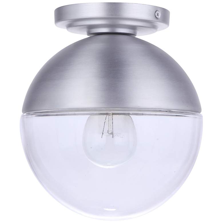 Image 2 Craftmade Evie 7 1/2"W Satin Aluminum Outdoor Ceiling Light