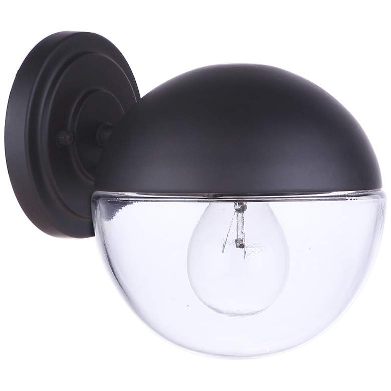 Image 1 Craftmade Evie 7 1/4" High Midnight Outdoor Wall Light