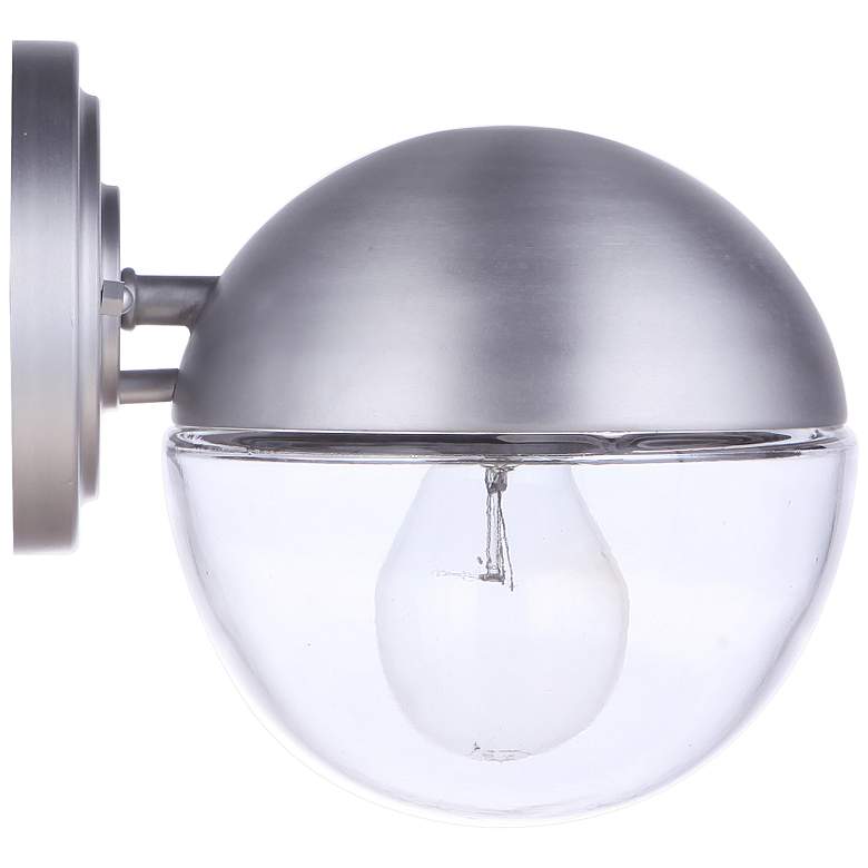 Image 3 Craftmade Evie 7 1/4" High Satin Aluminum Outdoor Wall Light more views
