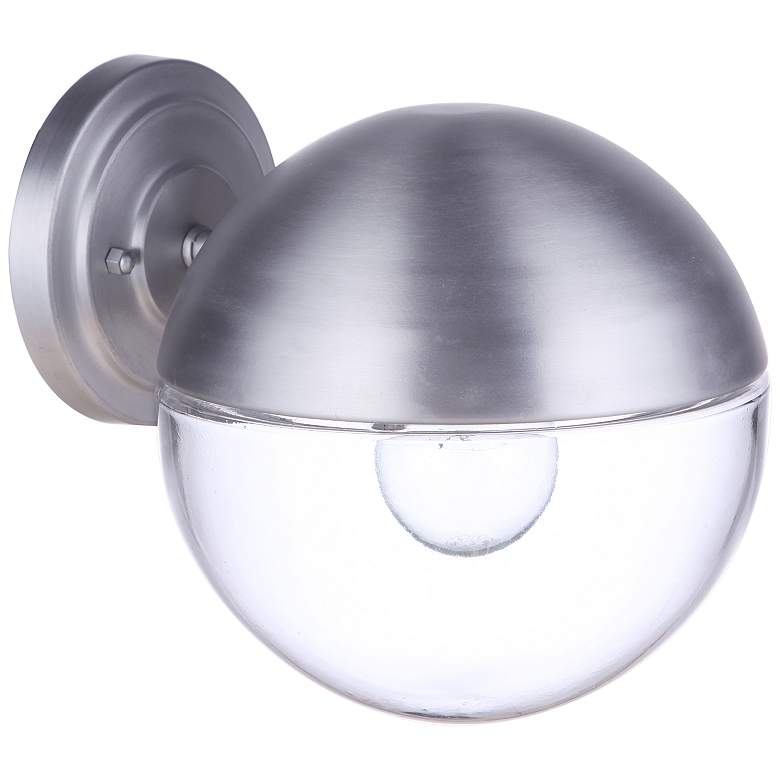 Image 1 Craftmade Evie 8" High Satin Aluminum Outdoor Wall Light